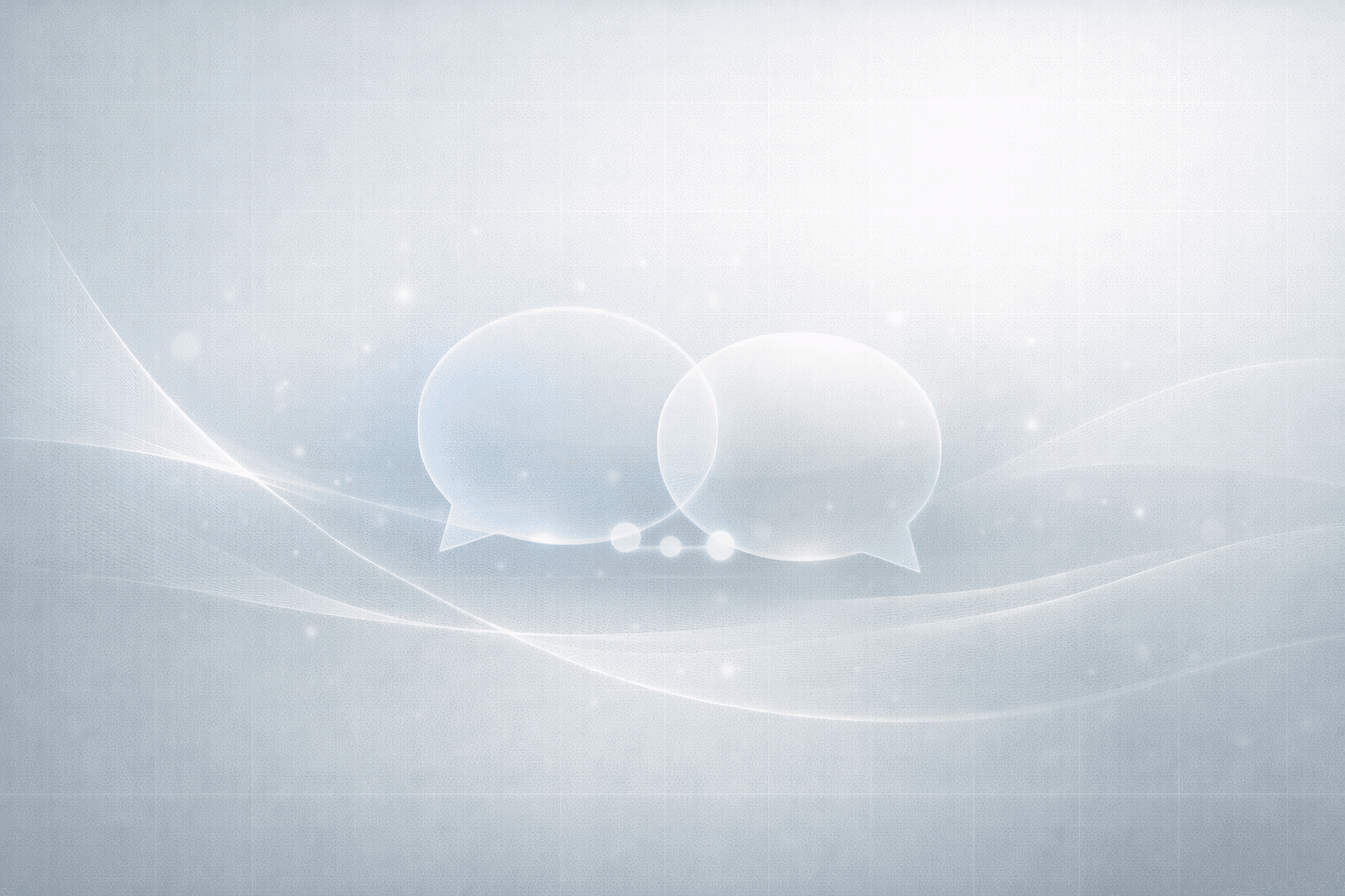 お問い合わせ - 対話とつながりを表す抽象的な背景画像