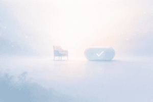 AIに考えさせろ - 判断を手放し承認だけをする実践書を表す抽象的な背景画像